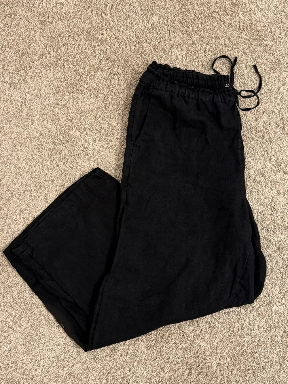 J. Crew Black Linen Pants